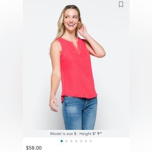 Ezide Textured Mixed Material Blouse